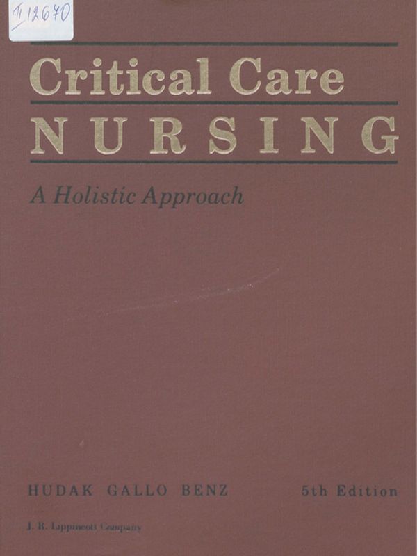 Critical care nursing