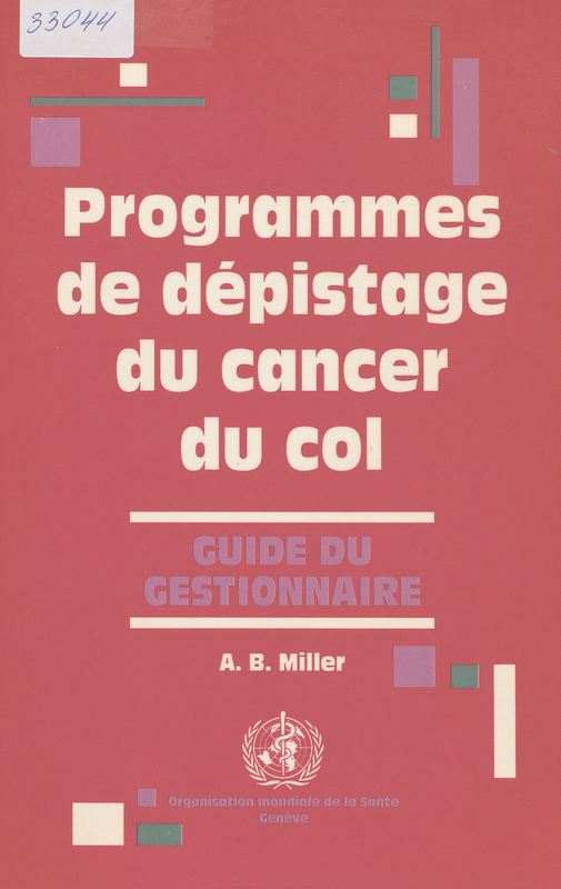Programmes de depistage du cancer du col
