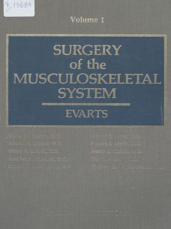 Surgery of the muscoloskeletal system