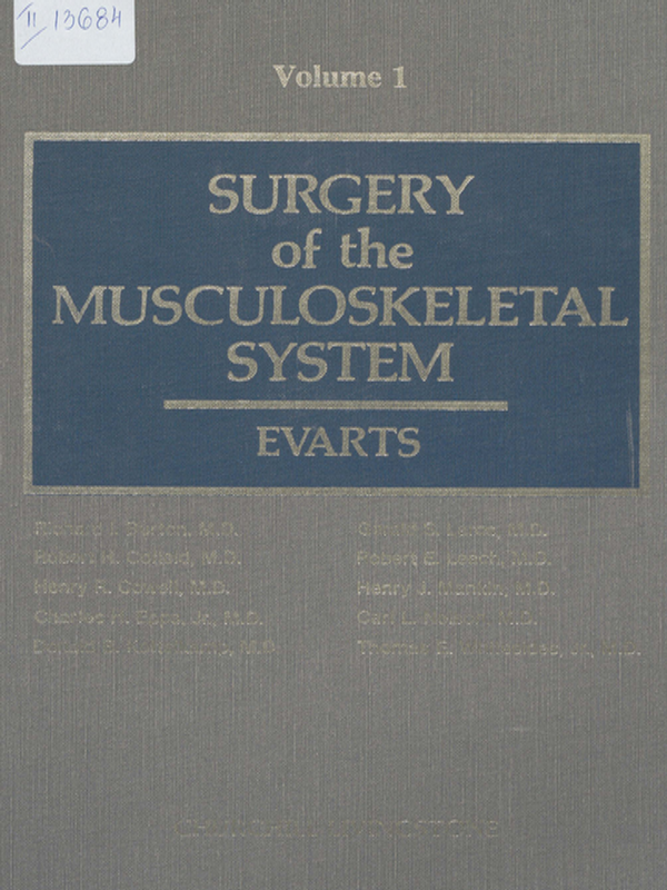 Surgery of the muscoloskeletal system