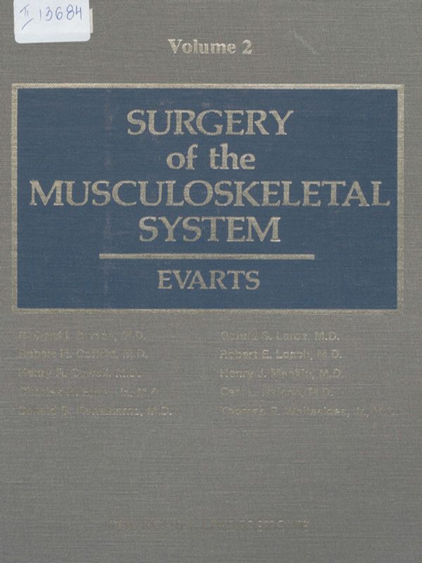 Surgery of the musculoskeletal system