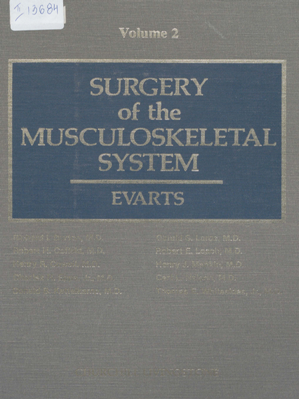 Surgery of the musculoskeletal system