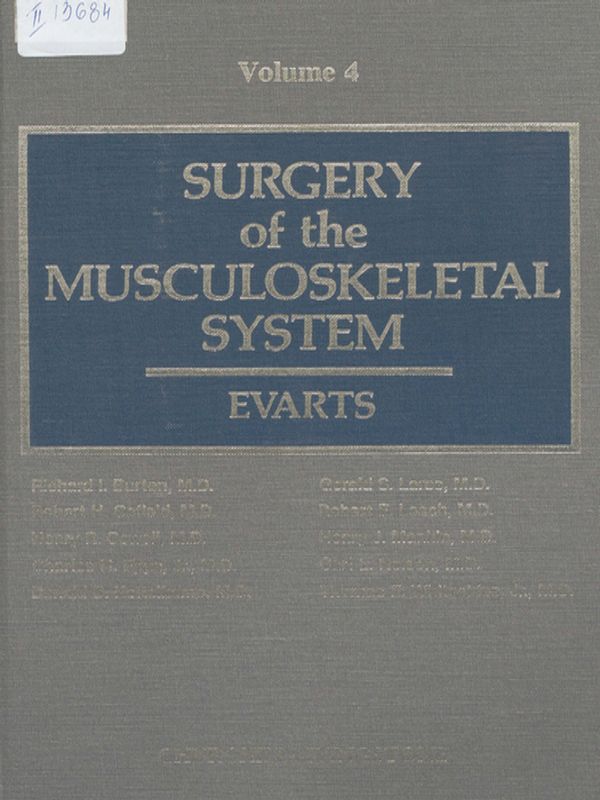 Surgery of the muscoloskeletal system