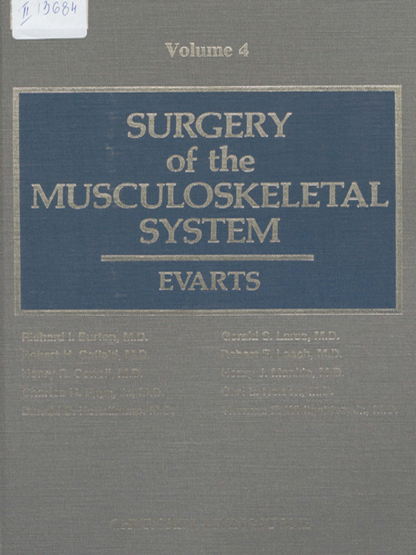 Surgery of the muscoloskeletal system