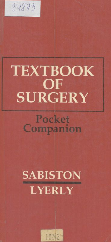 Textbook of surgery pocket companion