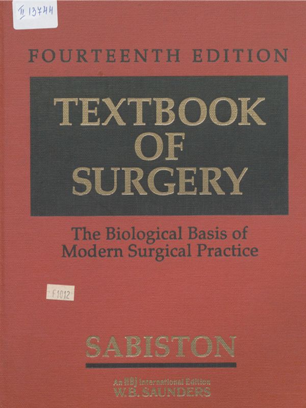 Textbook of surgery