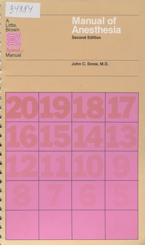 Manual of anesthesia