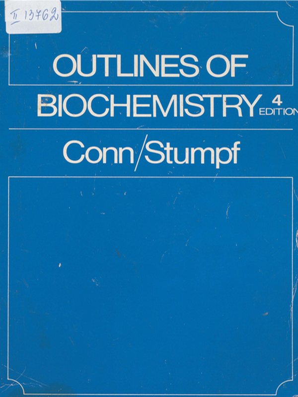 Outlines of biochemistry