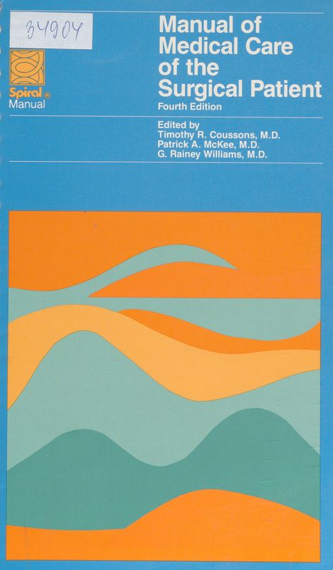 Manual of medical care of the surgical patient