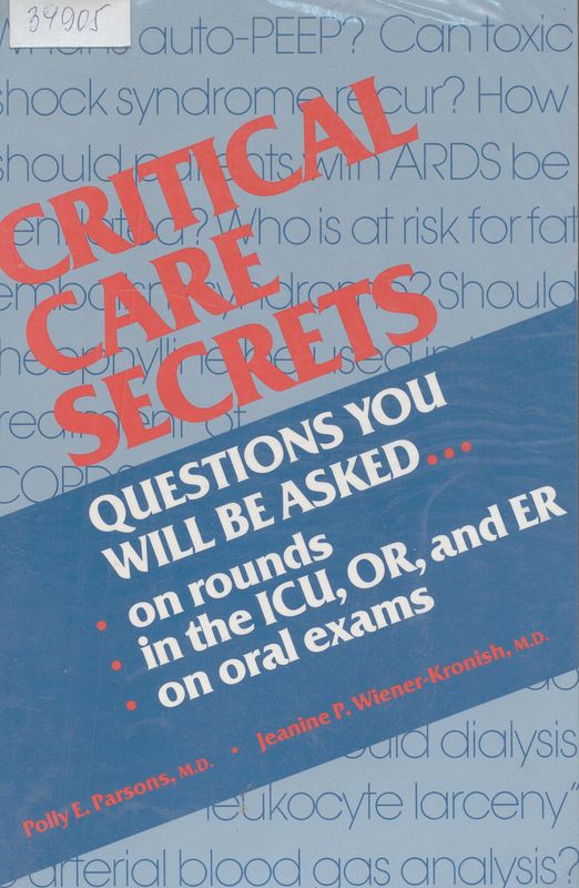 Critical care secrets