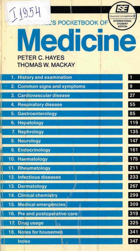 Churchill`s pocketbook of medicine