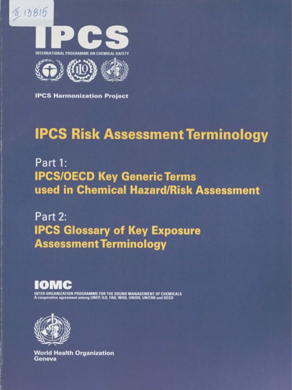IPCS risk assessment terminology