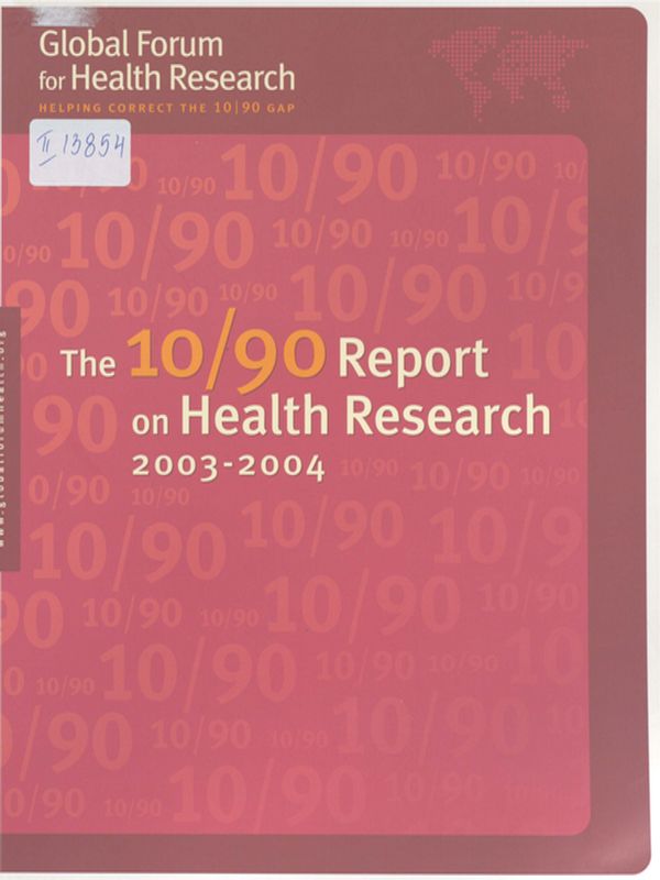 The 10/90 report on health research 2003-2004
