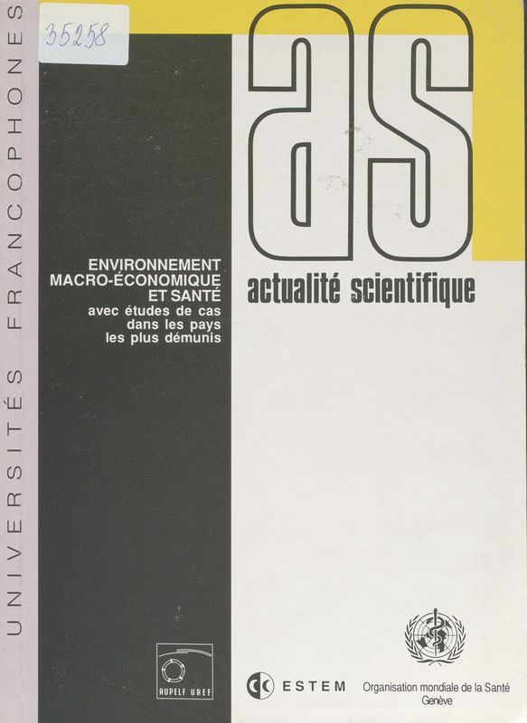 Environnement macro-economique et sante