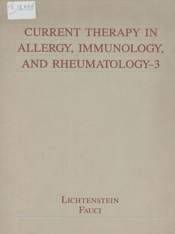 Current therapy in allergy, immunology, and rheumatology-3