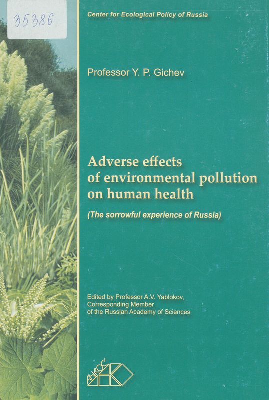 Adverse effects od environmental pollution on human health