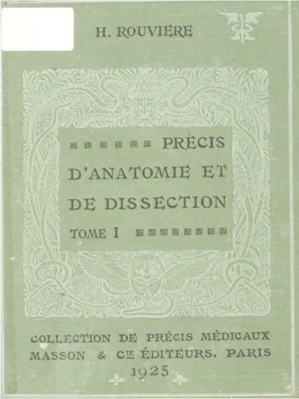 Precis d`anatomie et de dissection