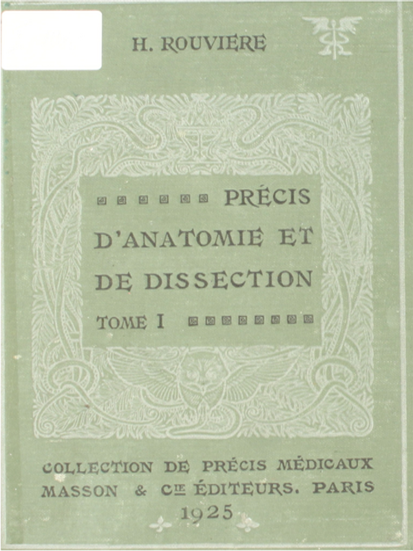 Precis d`anatomie et de dissection
