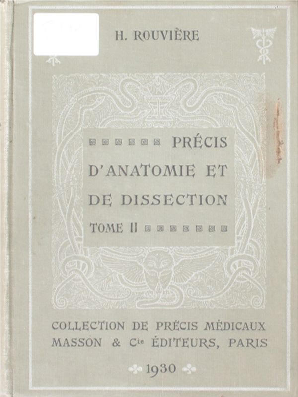Precis d`anatomie et de dissection