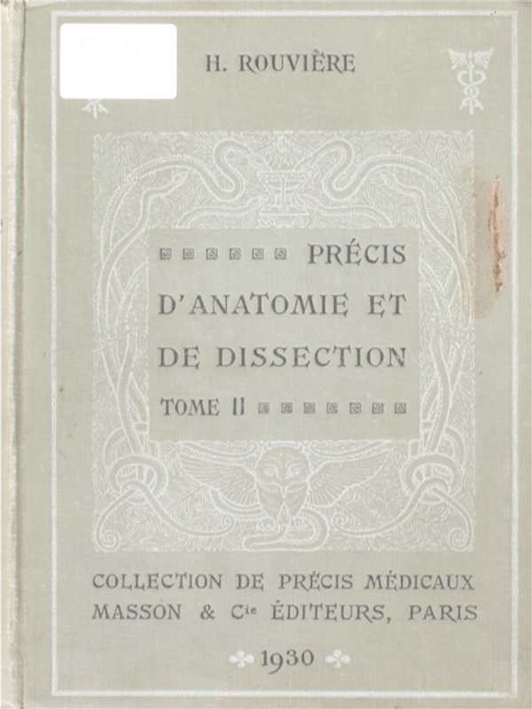 Precis d`anatomie et de dissection