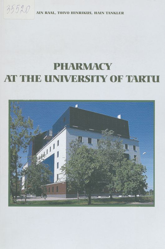 Pharmacy at the university of Tartu