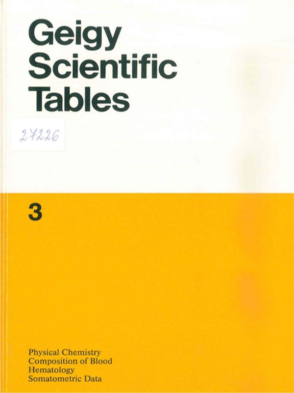 Geigy scientific tables