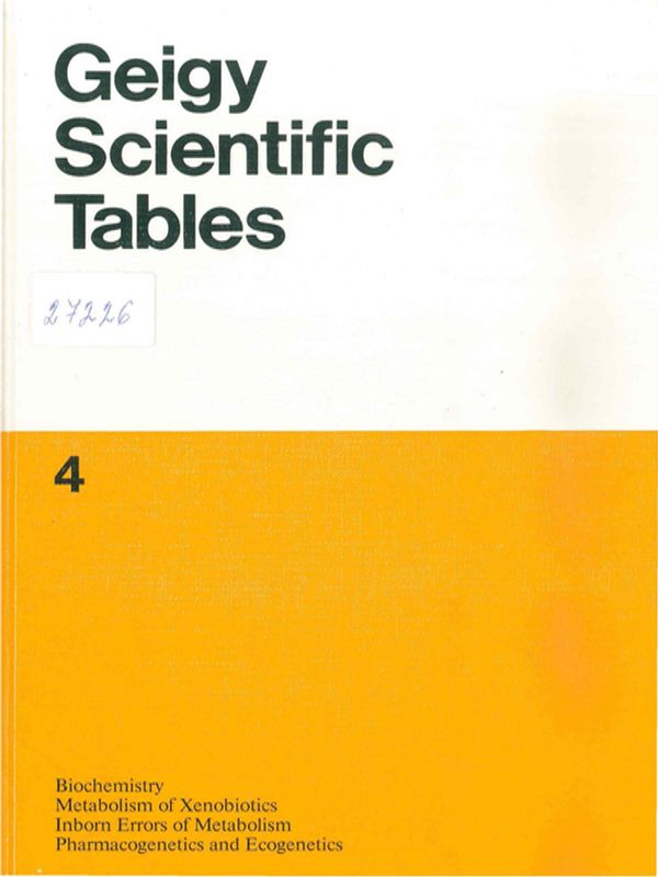 Geigy scientific tables