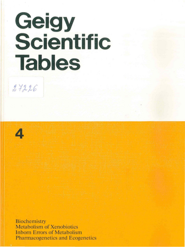 Geigy scientific tables