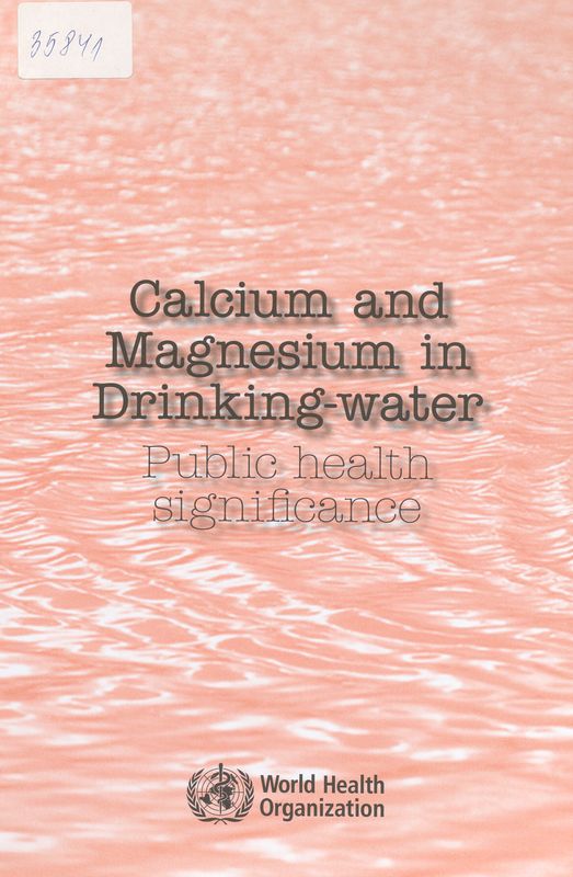 Calcium and magnesium in drinking-water