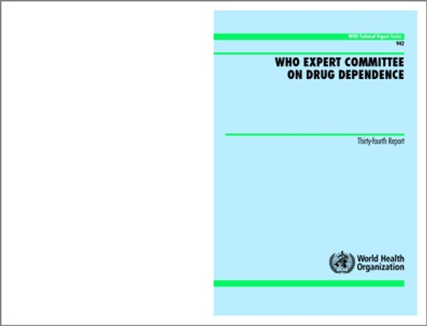 WHO expert committee on drug dependence
