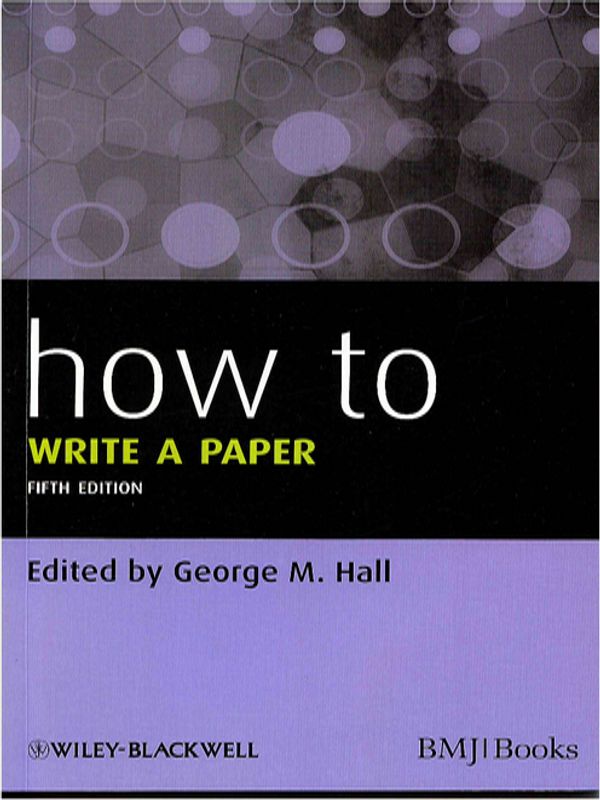 How to write a paper