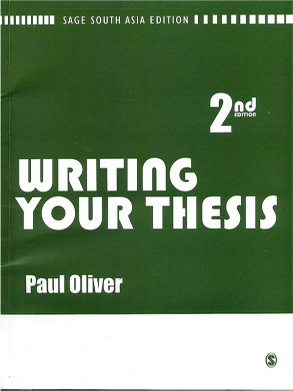 Writing your thesis
