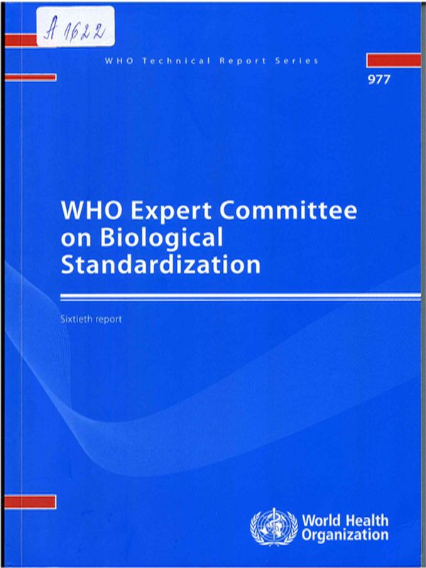 WHO expert committee on biological standartization