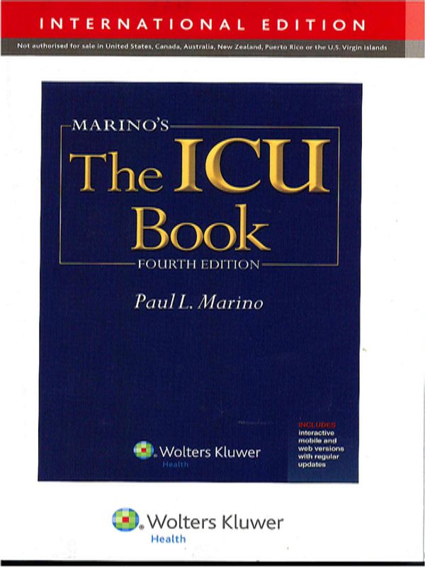 Marino`s the ICU book
