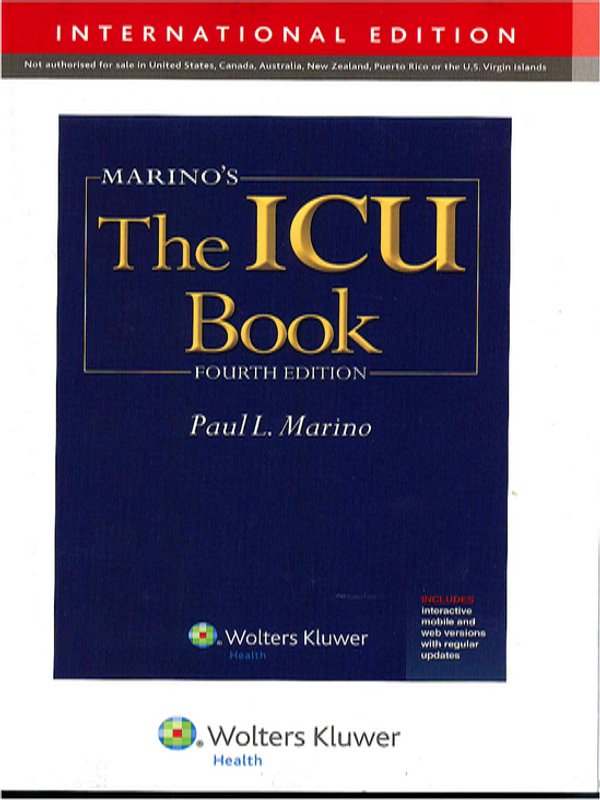 Marino`s the ICU book