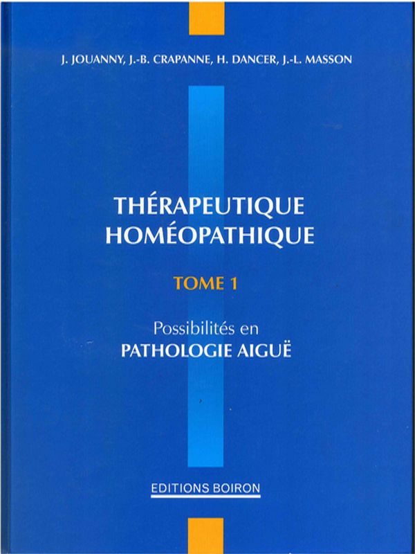 Therapeutique homeopathique
