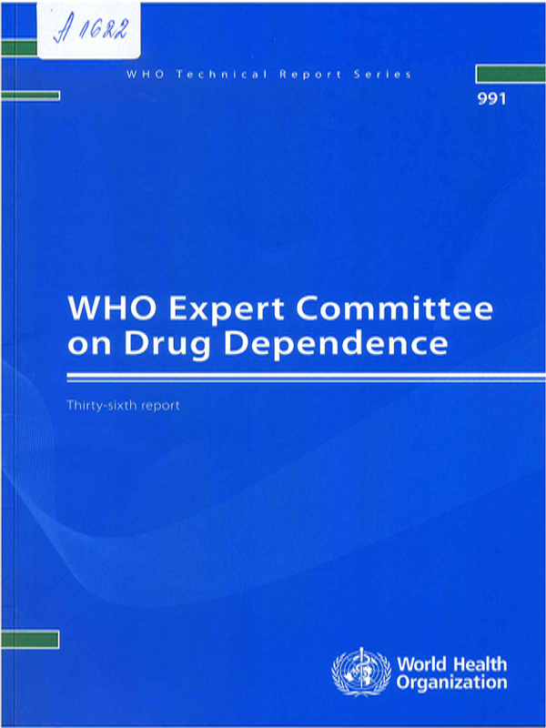 WHO expert committee on drug dependence
