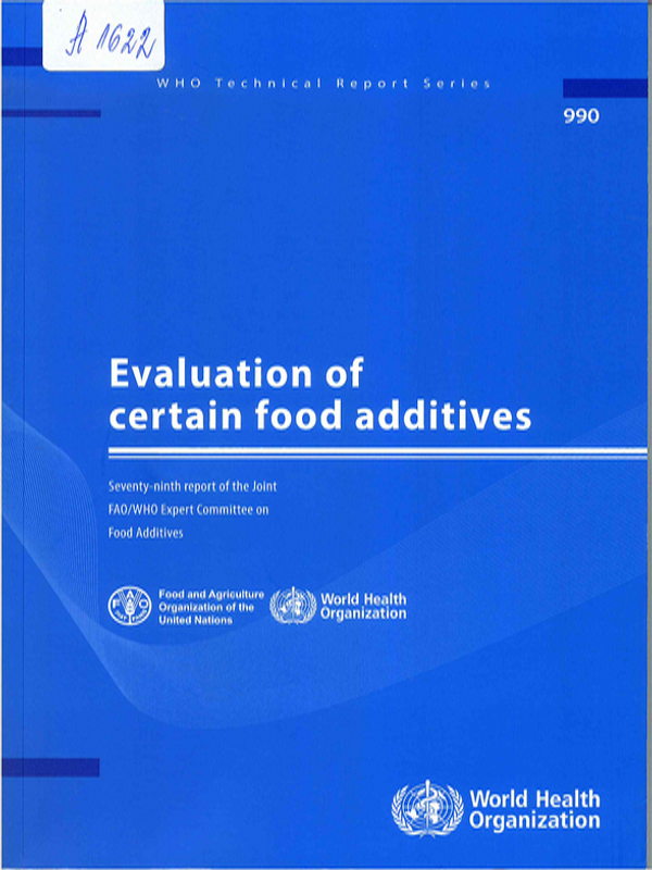 Evaluation of certain food additives