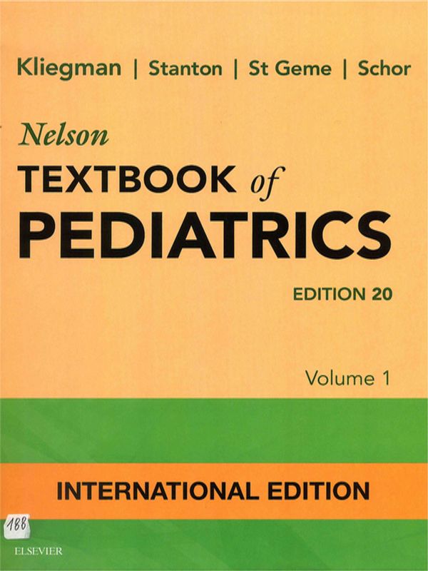 Nelson textbook of  pediatrics