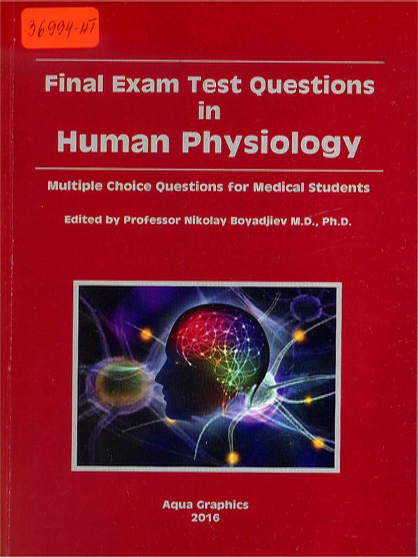 Final exam test questions in human physiology