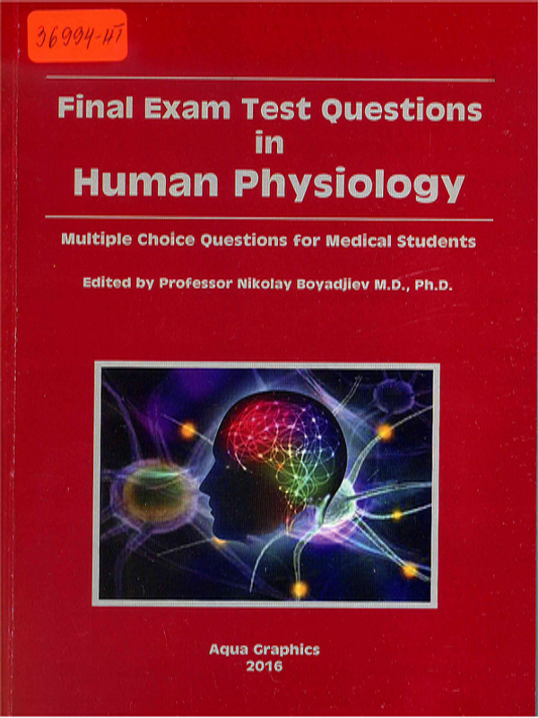 Final exam test questions in human physiology