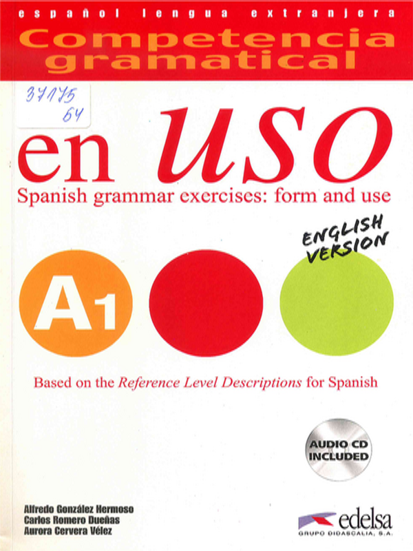 Competencia gramatical en USO. A1