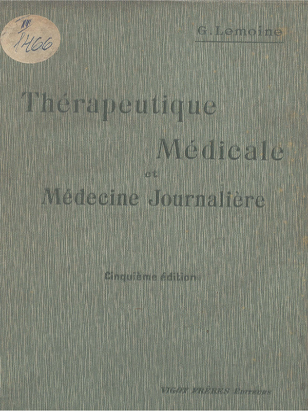 Therapeutique medicale et medecine journaliere