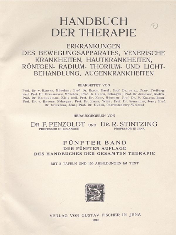 Handbuch der Therapie