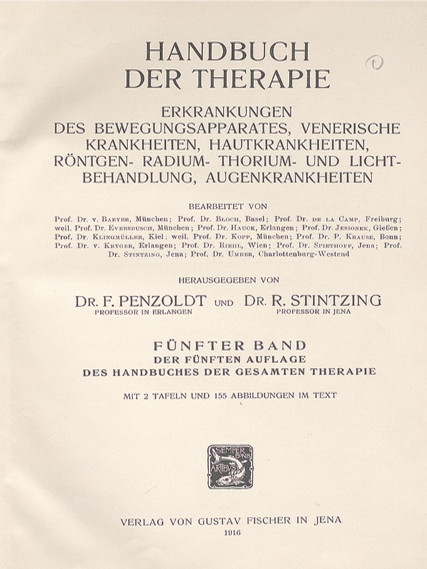 Handbuch der Therapie