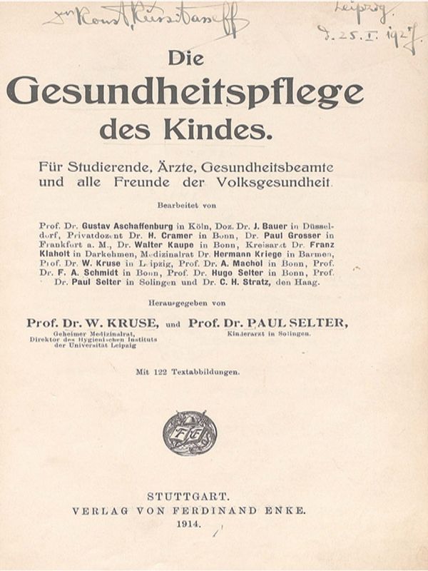 Die Gesundheitspflege des Kindes