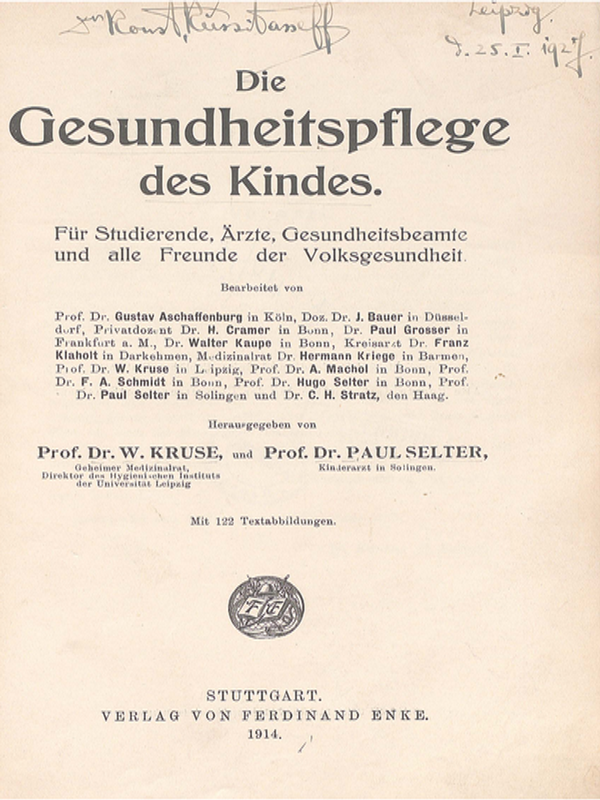 Die Gesundheitspflege des Kindes