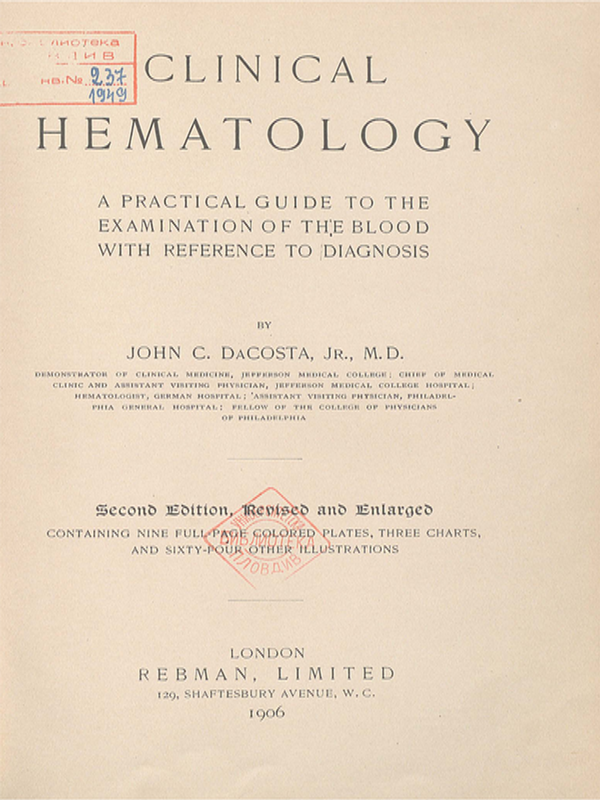 Clinical haematology