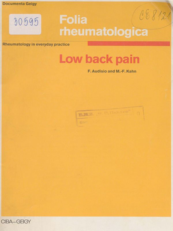Low back pain