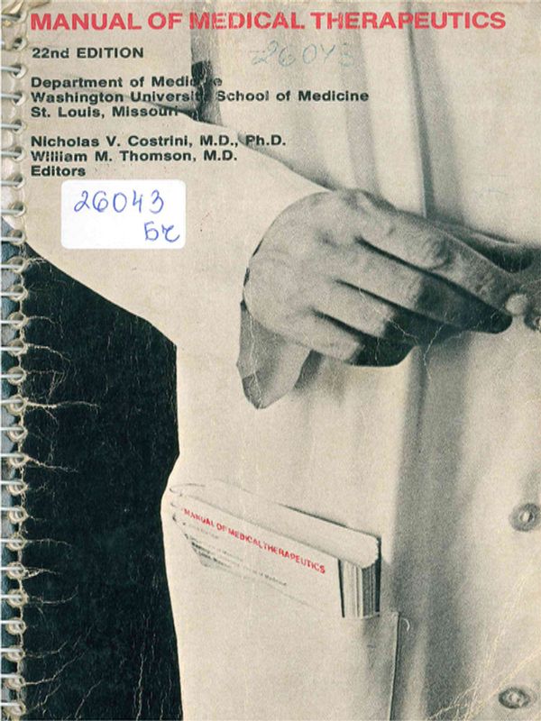 Manual of medical therapeutics